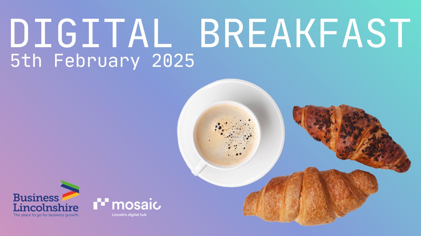 Digital breakfast networking event at Mosaic Digital Hub Lincoln